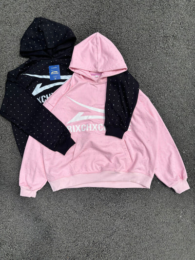 Pink Rhinestone Hoodie