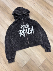 RIXCH WASHED PANEL HOODIES