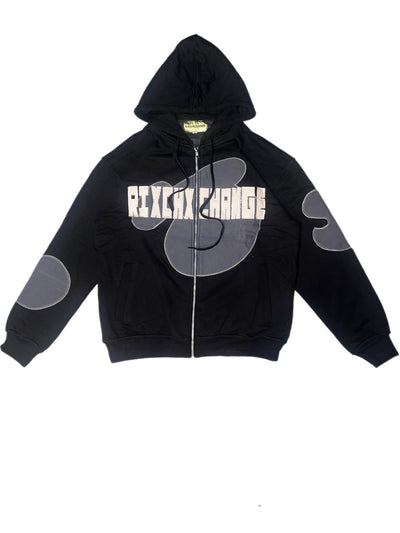 Black Rixch Xchange Zip up hoodie